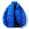2025 New Winter Men's Stand-up Collar Solid Color Loose Bread Clothes Couple Cotton Clothes Jacket Warm Windproof and Cold Women