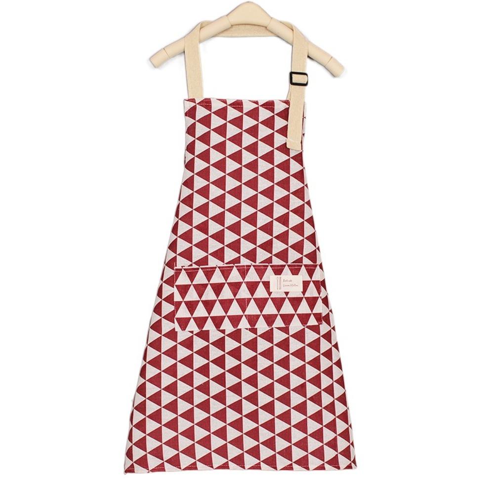 Breathable Kitchen Aprons Geometry Gardening Work Clothes For Cleaning Cooking Baking
