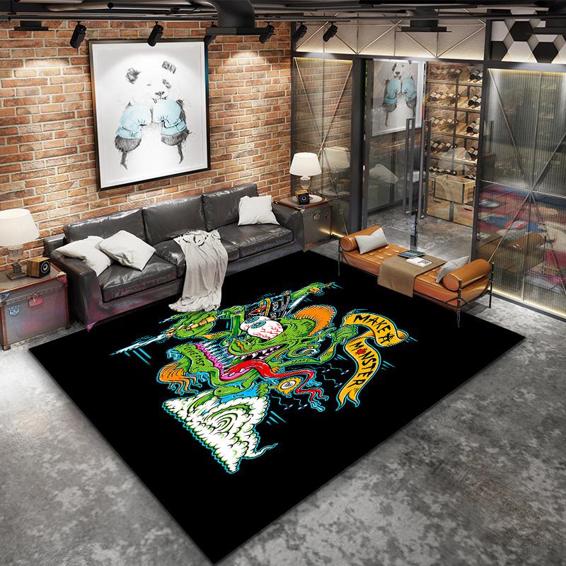 Rat Fink Carpet Rug For Living Room Bedroom Home Sofa Decoration Kids Play Nonslip Floor Mat
