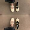 Fashion IPPEUM Mary Janes Flat Shoes Women Ballet Flats 2025 New Black PU Leather Buckle Straps Zapatos de Mujer Ballerina