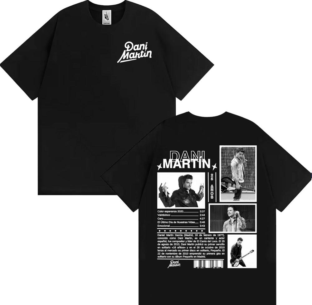 

Rapper Dani Martin Años Album Cover Graphic T Shirts Unisex Fashion Hip Hop Street Tshirt Cotton Casual Oversized T Shirt S