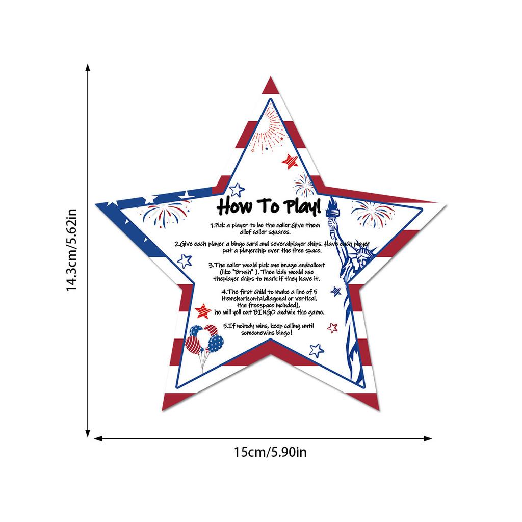 Independence Day Themed Party Afternoon Tea Entertainment Board Game Set Card