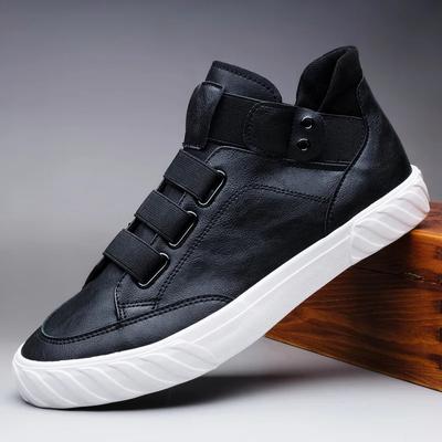 Fashion Men's Leather Shoes New Korean Trend Comfortable Loafer British Fashion Men High Top Sneakers 2024 Moccasins Zapatos De Hombre