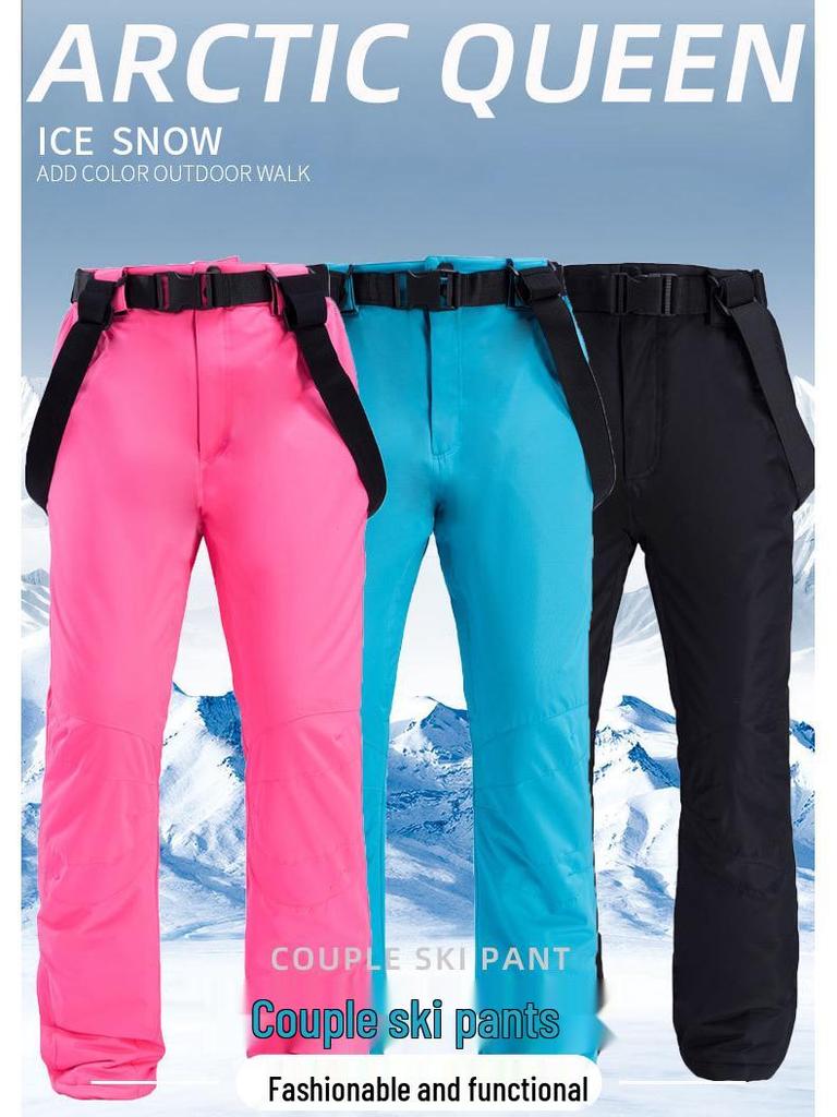 Winter Ski Bib Pants: Windproof, Waterproof, Breathable, and Insulated for Men and Women