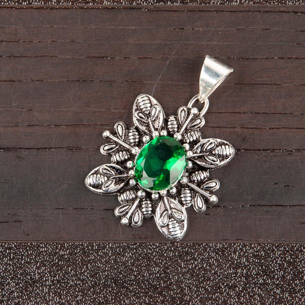 Asthenic Multi Gemstone Pendant, 925 Sterling Silver Jewelry, Handmade Pendant CP-10