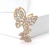 Rhinestone Butterfly Brooches for Women Unisex Insect Pin Event Party Funny Luxury Gifts Backpack Decoration Clothes Accessories