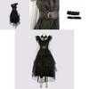 Addams Family Wednesday Costume Anime Ball Women Uniform Outfit Dress Suit
