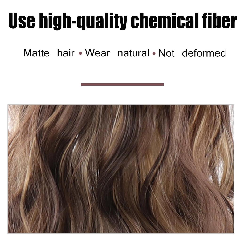 Women's Winter Wig Hat Knitted Hat Long Wave Straight Hair Synthetic Hat Wig