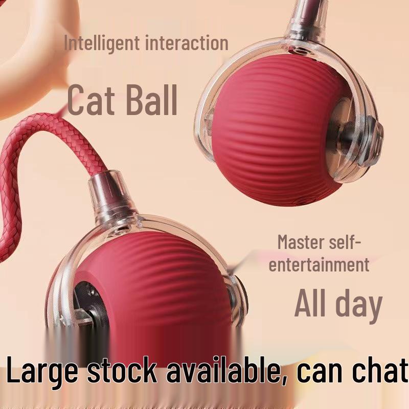 Interactive Electric Cat Toy: Automatic Sound-Making, Direction-Changing Teaser Ball for Boredom Relief