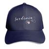 Heart Sardinia Flag I Love Sardinia Italy Sardgna Baseball Cap Men Women Casual Summer Sport Sun Cap