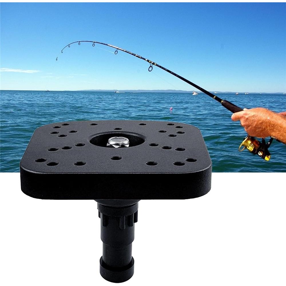 Suport de bază rotativ la 360 de grade pentru montare, marin, pentru caiac, montură de bază pentru sonar de pescuit, placă de montare pentru sonar de pescuit, suport rotativ pentru sonar de pescuit