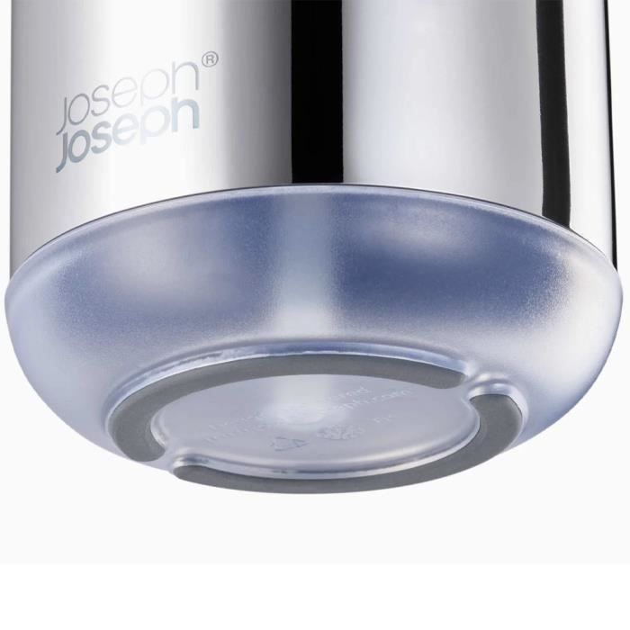 Distributeur de savon - joseph joseph - easystore™ luxe - acier inoxydable - rechargeable - 300 ml