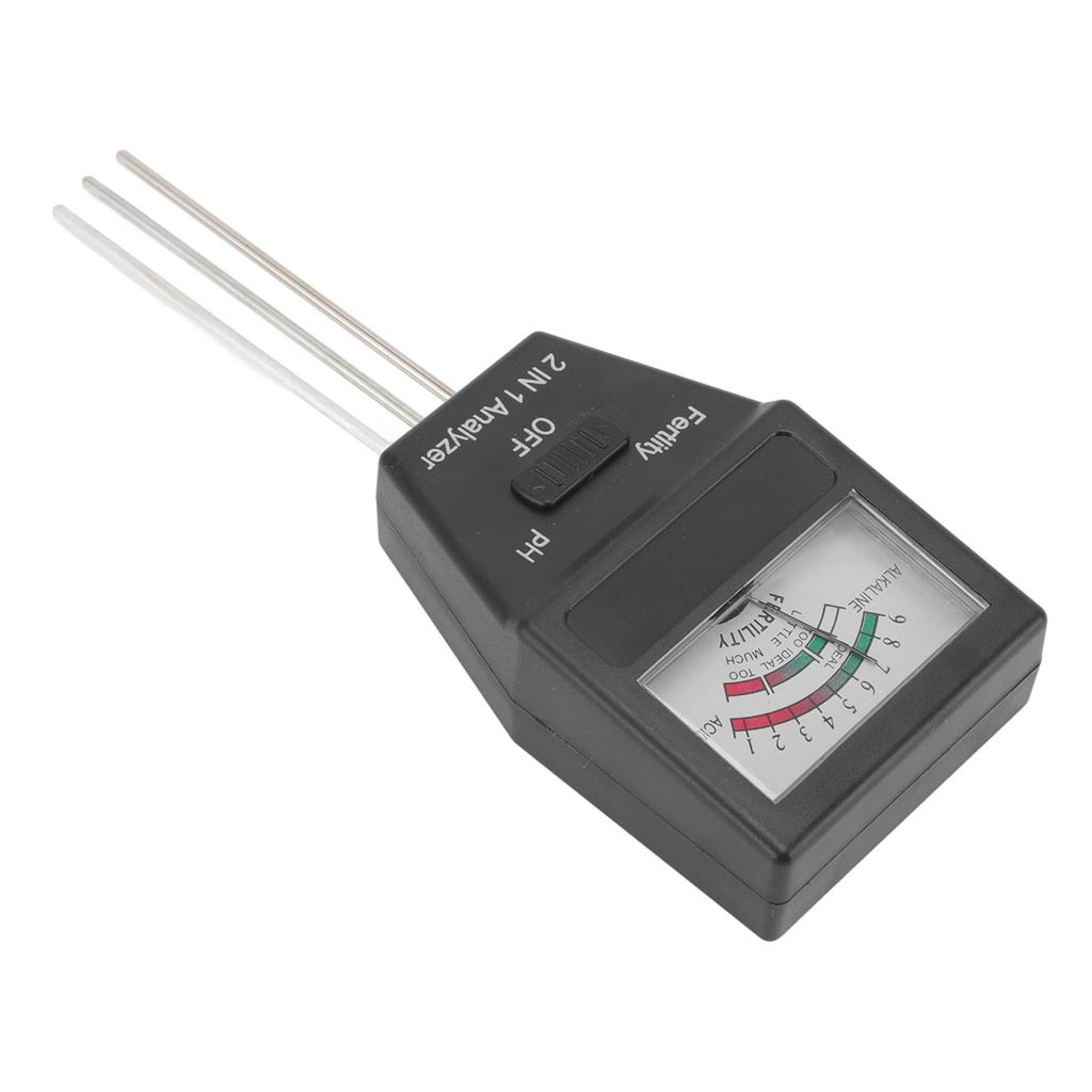 2'si 1 Arada Toprak PH Metresi Toprak Verimliliği Test Cihazı 3 Prob ile Ev Bahçesi Çim Çiftlik İç Mekan ve