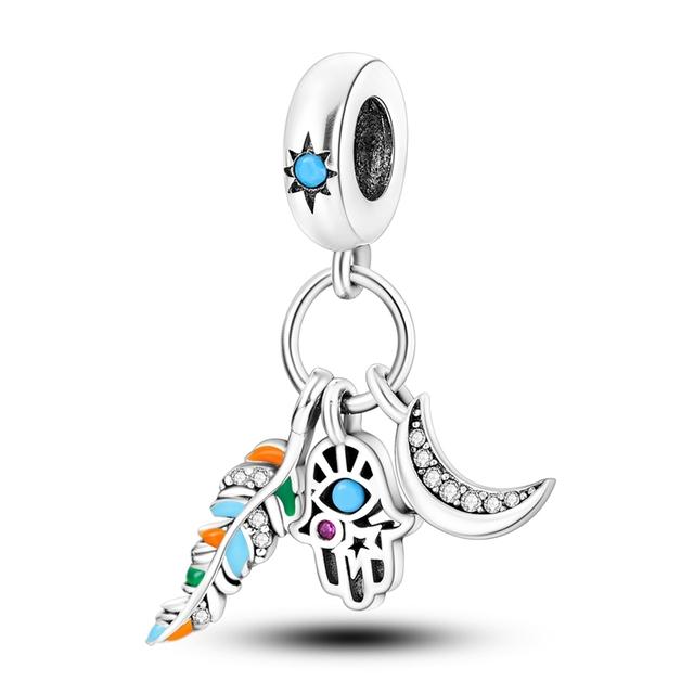 925 Sterling Silver Charms Beads Animal Pendant Dangle Fit Necklace Bracelet Gift Women Party