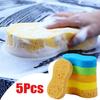 5pcs Car Wash Honeycomb 8-shaped Compressed Large Sponges High-density Car Cleaning Waxing Beauty Sponge Block Cleaning Tools