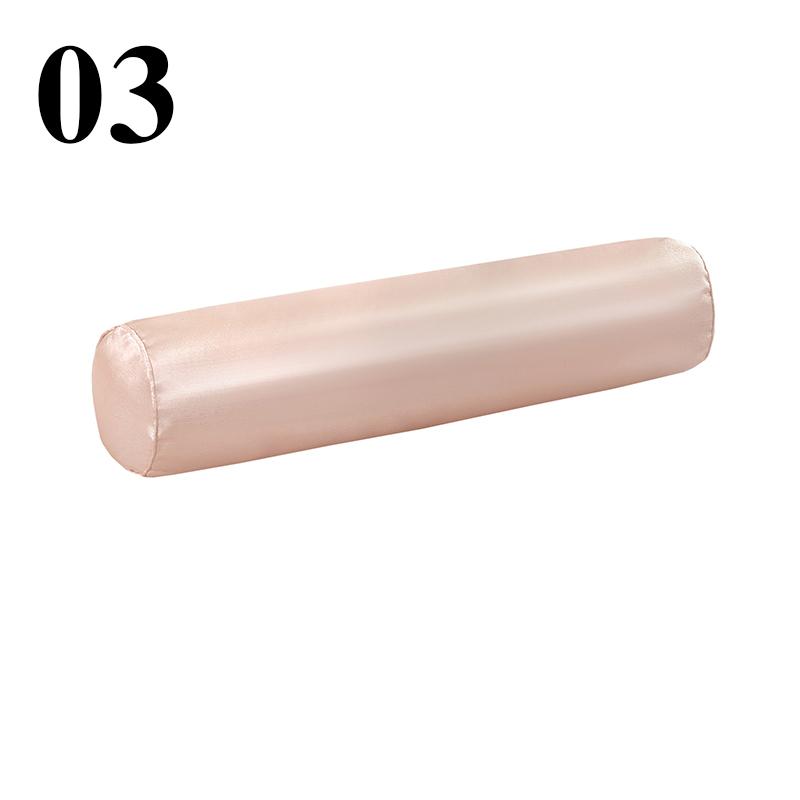 Летняя мягкая шелковистая подушка круглый валик длинная подушка для поддержки тела атласная шелковая подушка для шеи и талии педикюрная подушка для ног 20x120cm 6659₽