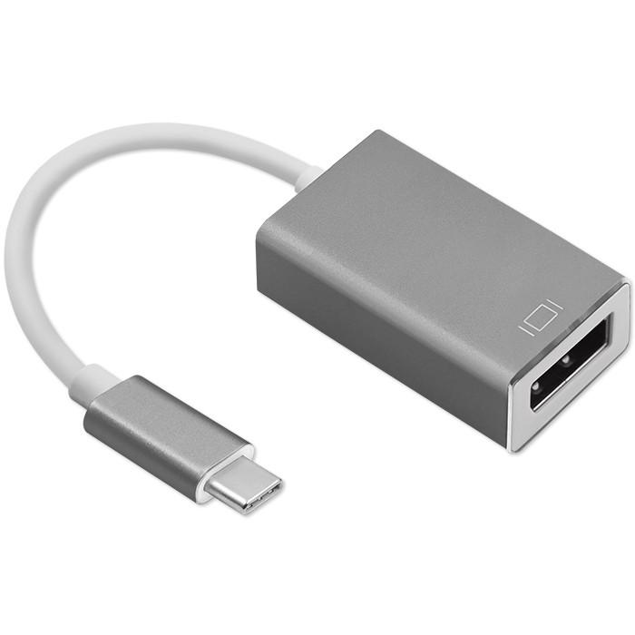 Qoltec Adapter USB-C 3.1 | DisplayPort | 4K | MHL | Aluminium