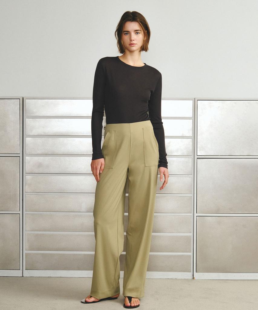 Formative High-Rise Flex Wide Pants (Fmlg01As)_Beige
