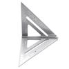 2Pcs/Set 18-25.5CM 10 Inch Aluminum Alloy 1pc Triangle Angle 1pc Ruler Oblong Shape Protractor Measuring Ruler Woodworking Tool