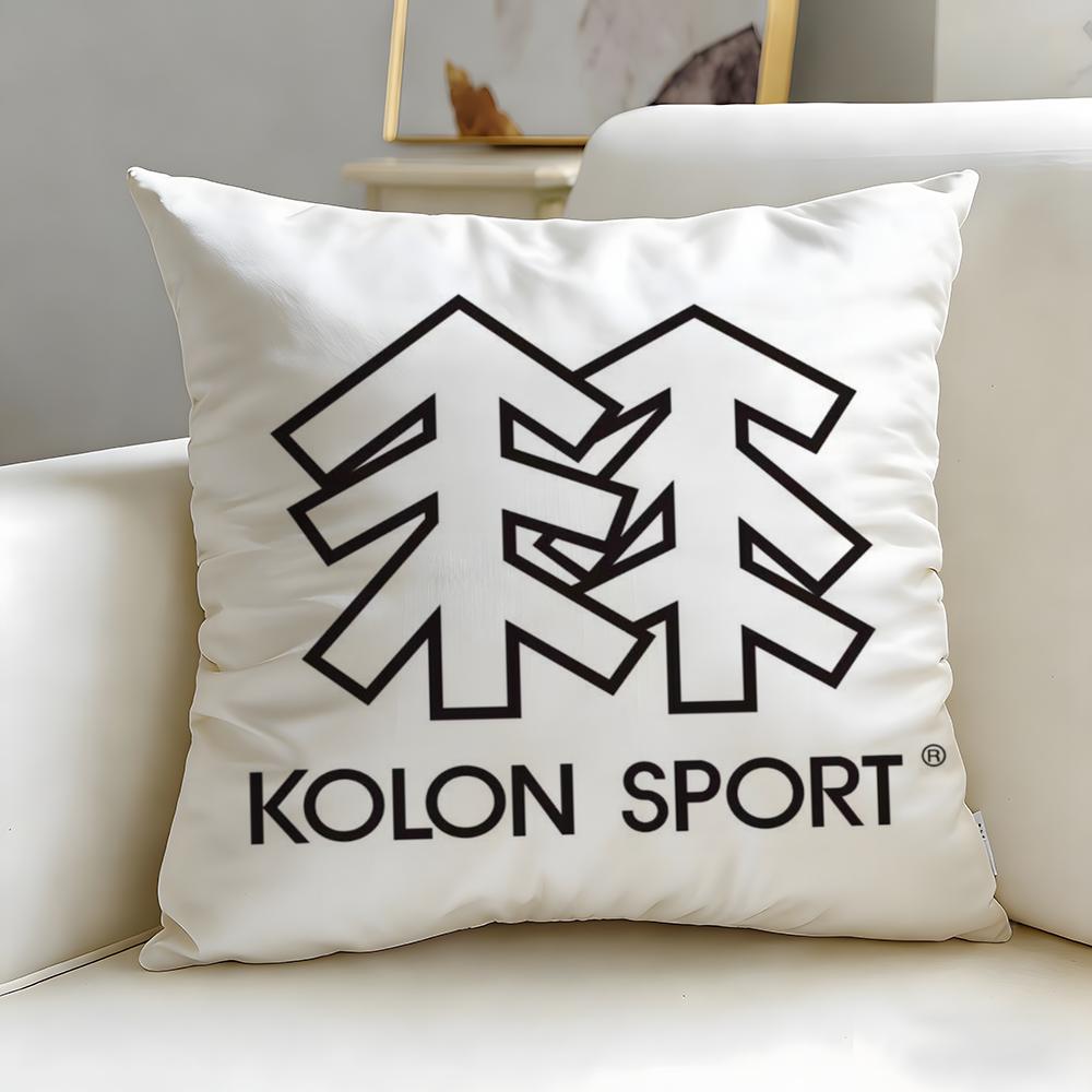 classic sports brand KOLON SPORT Cushion Cover Soft EasyWash Pillow Case Versatile for Couch Bed Travel and Office