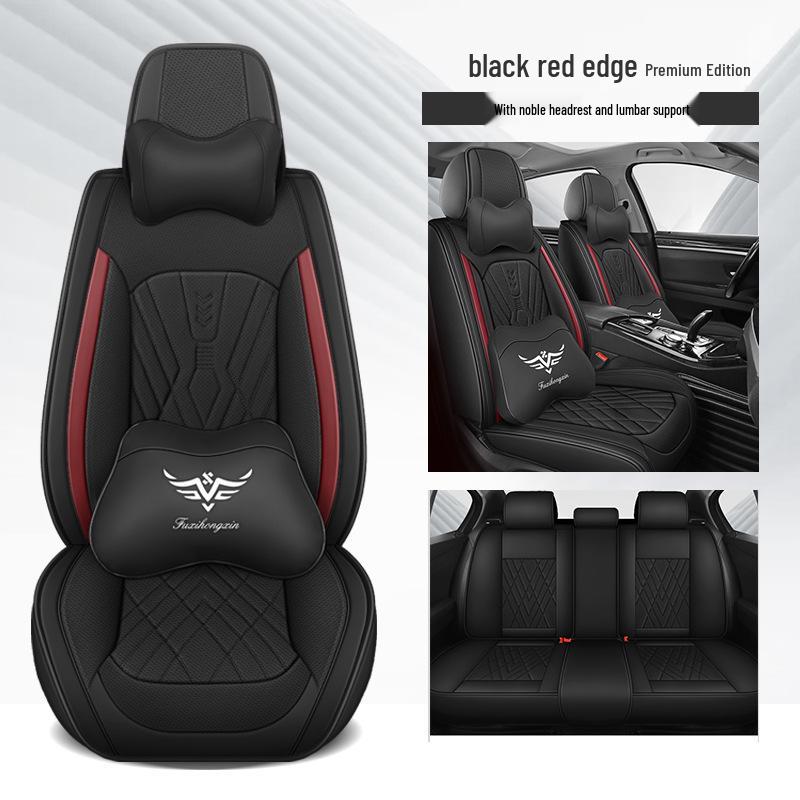 Universal Leather Car Seat Cushion: Durable, Full Wrap, All-Season Cover for Small Cars, SUVs, and Sedans