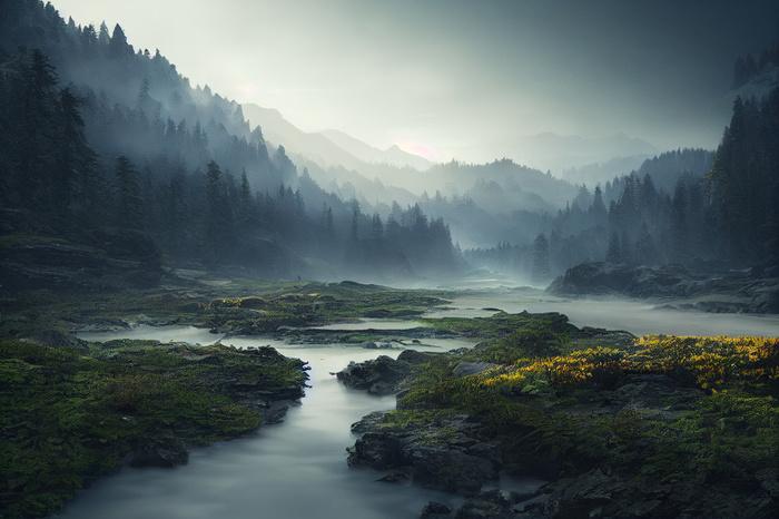 Photomural Breathtaking Landscape 4K Background Non-Woven 368x280