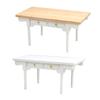Miniature Dollhouse Furniture Computer Desk Study Desk Tea Coffee Table DollHouse Study Room Decor Simulation Mini Home Ornament