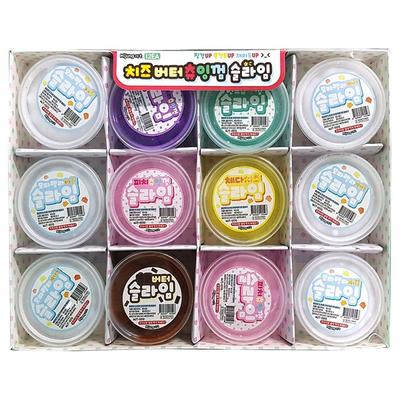 Mijeong Art Cheese Butter Chewing Gum Slime Jelly Monster 12p, τυχαία παράδοση, 1000g Κορεάτικα δημοφιλή παιχνίδια