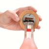 3-Piece Bamboo Beer Bottle Openers With Fridge Magnet - Easy Grip, Round Coaster Design For Home Bar Decor & Wedding Favors
