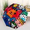 1pc Cats Pets Automatic Open/close Umbrella, 8-Rib sturdy structure, Portable Travel Umbrella, Parties, Everyday Use, Outdoor Accessory, Art