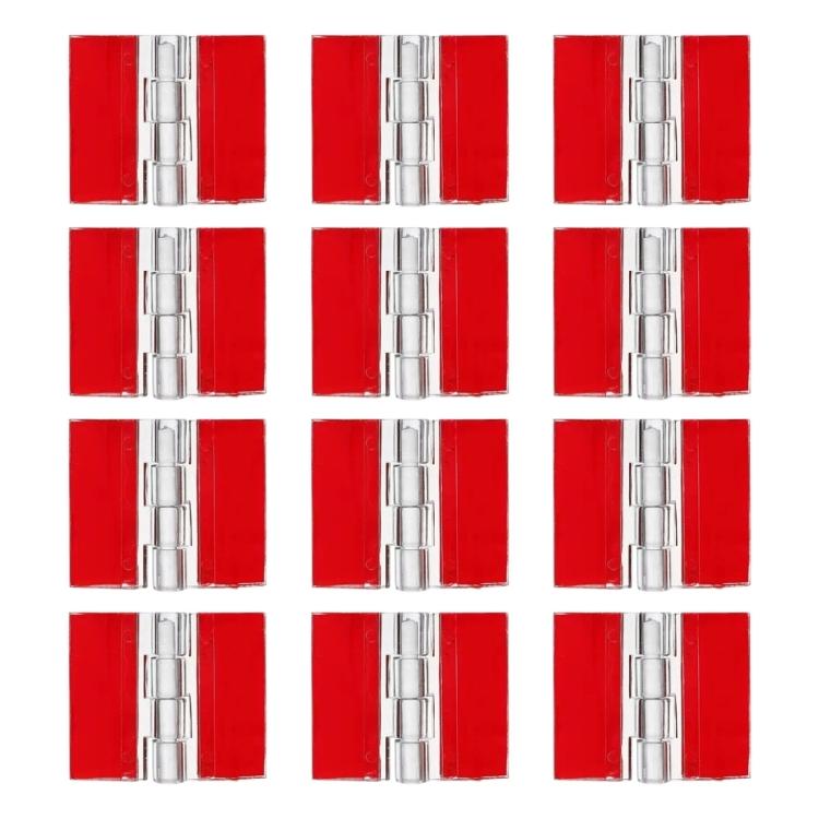 Mini Plastic Hinges Easy Mount Auto Stick Included Strong Clear Hinges Quick Fixing for Home Improvement & Crafts