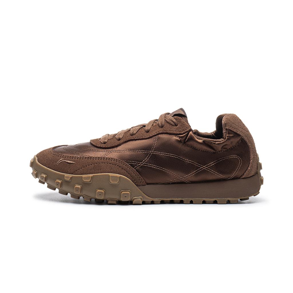 Sneakers Li-Ning Film Jane Casual Shoes Women's Low-top Chestnut Skin Brown