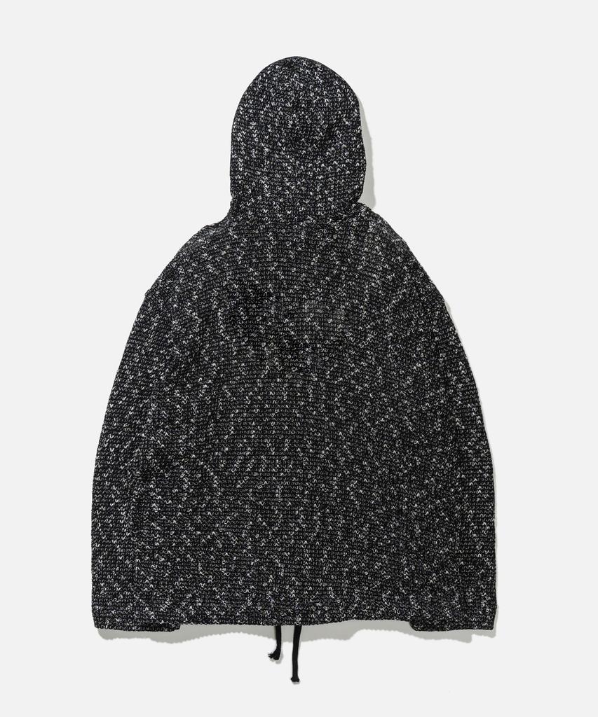 VASTIC Grunge Knit Hoodie_Black