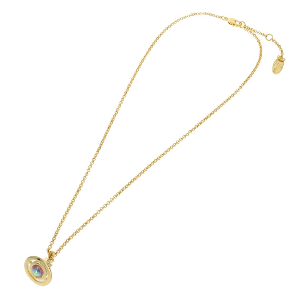Vivienne Westwood NEW PETITE ORB Brass Necklace, 63020098/02R861