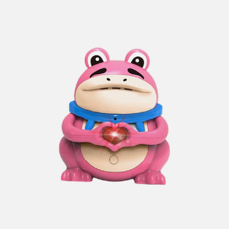 

Голосовая лягушка Электрическая игрушка Запись Воспроизведение В форме сердца Интерактивные Детские подарки розовый