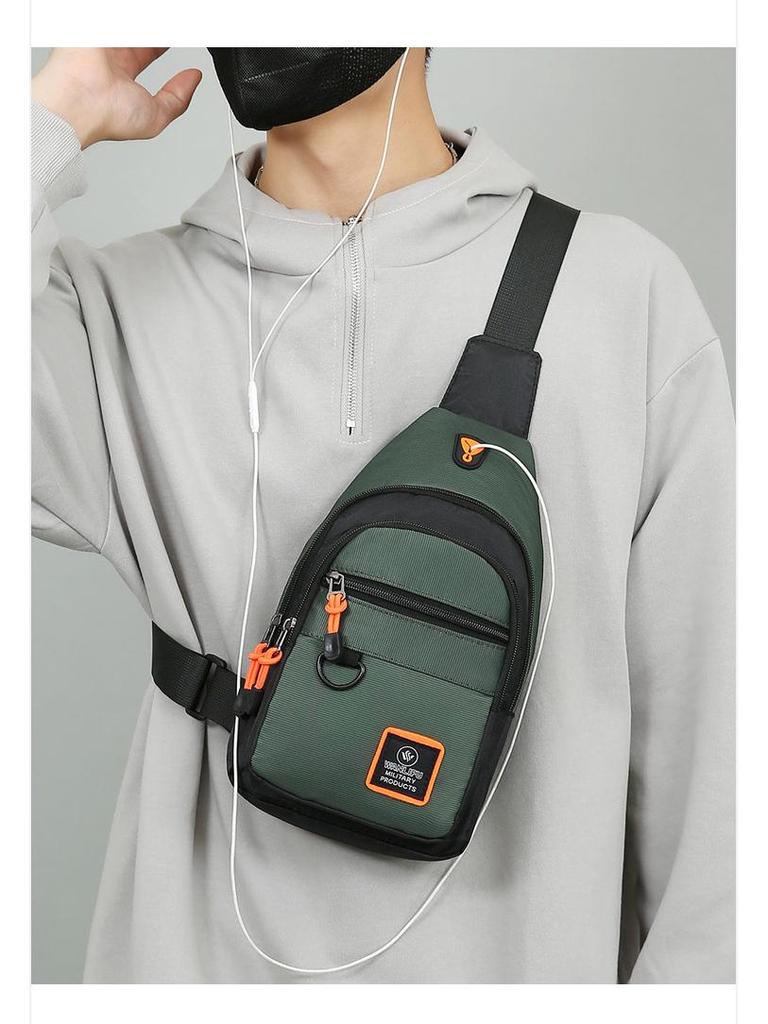 Men's Trendy Multi-Layer Crossbody Chest Bag - 2025 Wear-Resistant, Stylish, Portable Shoulder Backpack