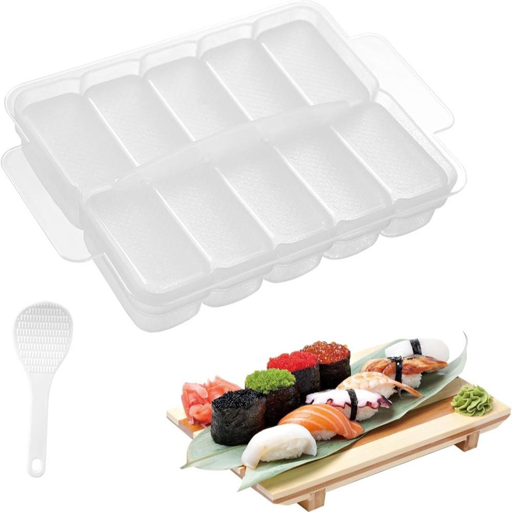 

10Girds DIY Sushi Molds Rice Ball Mold Set Sushi Rice Shape Maker Sushi Roll Mold Bento Rice Baller Shaker Box Kitchen Tool