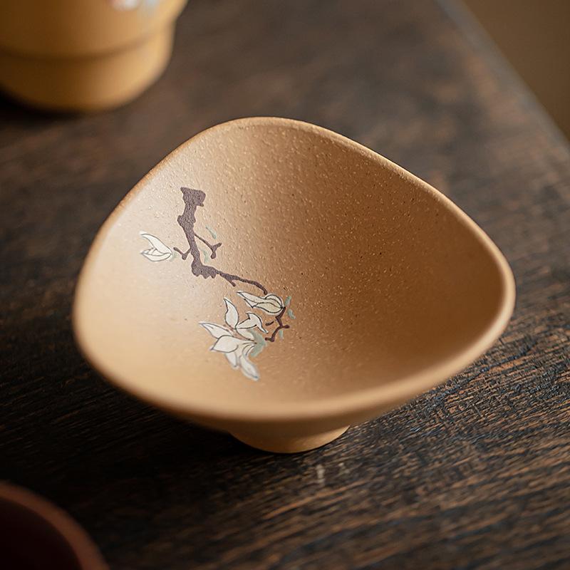 Purple Clay Chinese Style Ceramic Tea Cup Gourd Cup Handmade Master Cup Household Kung Fu Tea Set