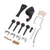 15 Stück Geigenzubehör-Set 3 4 4 4 Volle Größe Universal Ebenholz Metall Ersatzteile Set
