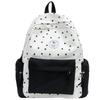 Star Polka Dot Colorblock Backpack - Versatile, Large Capacity Schoolbag for Students