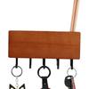 Wooden Key Hanger Wall Mounted Key Holder Organizer Vintage Wall Hook Hanger Wood Shelf Wall Organizer Rectangle Key Rack Hooks