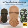 Dual-Hole Windproof Cycling Balaclava Mask - Dustproof Milk Silk Face Towel