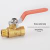 Copper Ball Valve, Female to Male, Multiple Thread Sizes, Quick Open Long Handle for Tap Water Pipe.