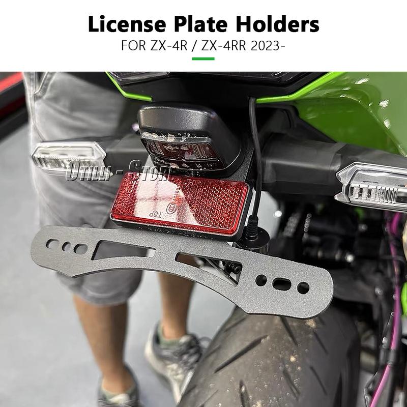 For KAWASAKI ZX4R ZX4RR ZX-4R ZX-4RR ZX 4R 4RR 2023 2024 Motorcycle Accessories License Plate Holder Tail Tidy Fender Eliminator
