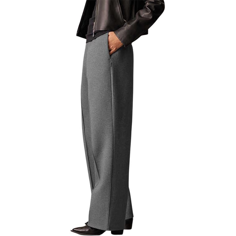 Calvin Klein Solid Versatile Straight Leg Fashion Casual Pants Women Bottoms Hero-Grey 40WL212-P7E
