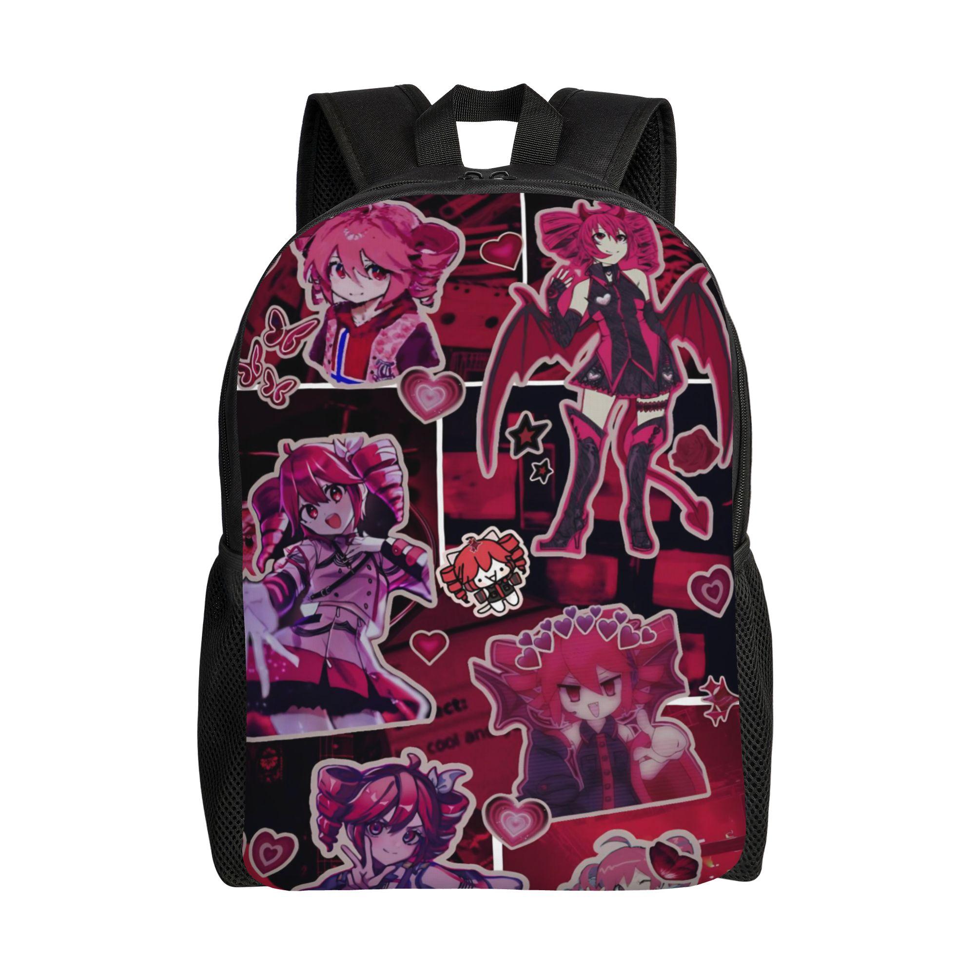 Cartoon Kasane Teto Rugzak voor Mannen Vrouwen Tieners Middelbare School Werk Dagrugzak Laptop Computer Canvas Tassen Sport