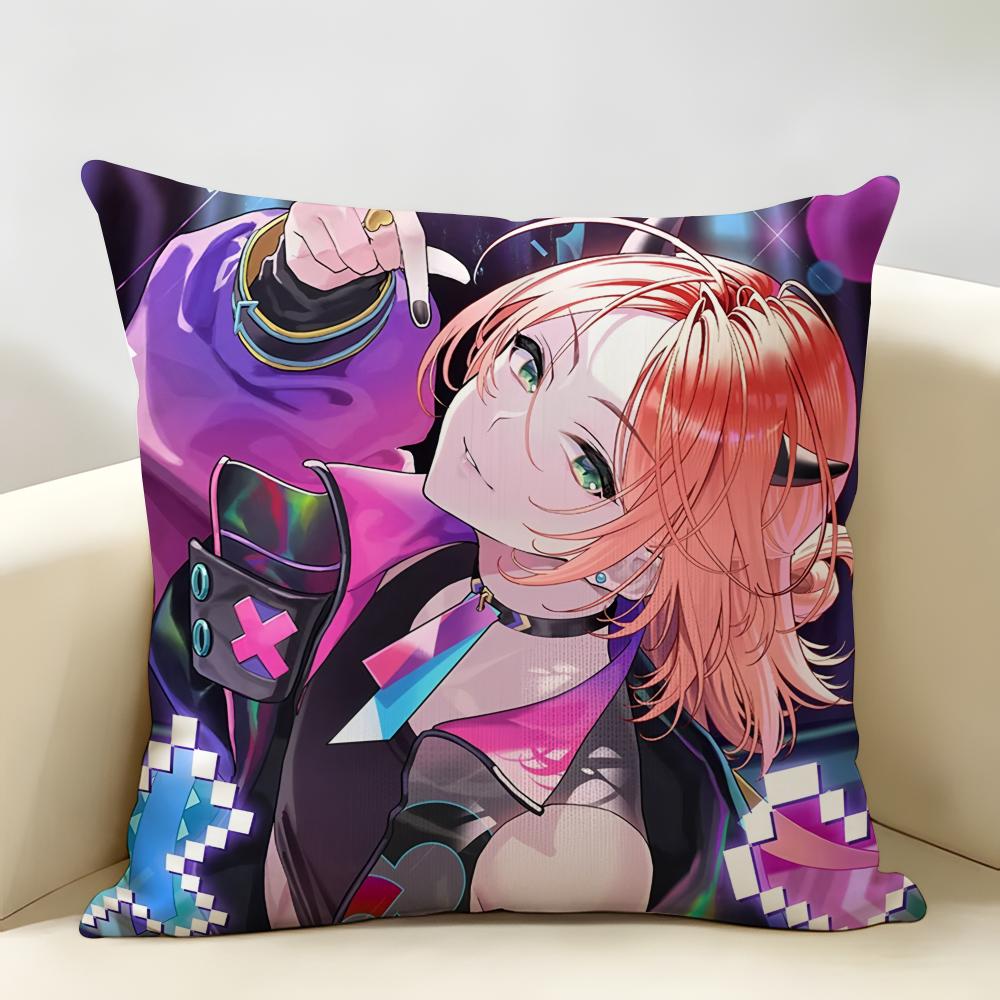 EEnsemble Stars Anime Cushion Cover Natural Linen Organic Fabric DoubleSided Printing Room Sofa Decor Pillow Case