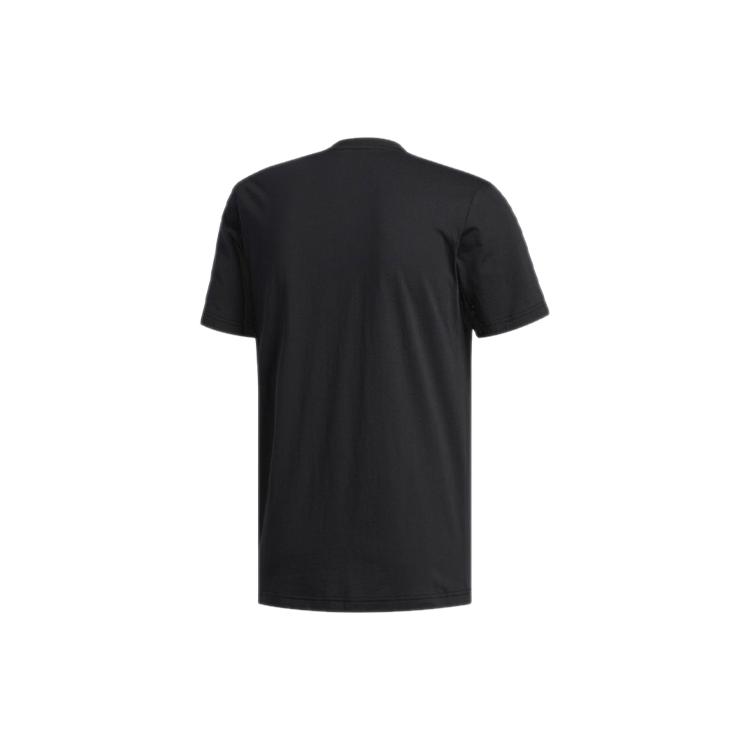 adidas T Shirts Men's Black Crew Neck Moderate Straight Fit EI4607