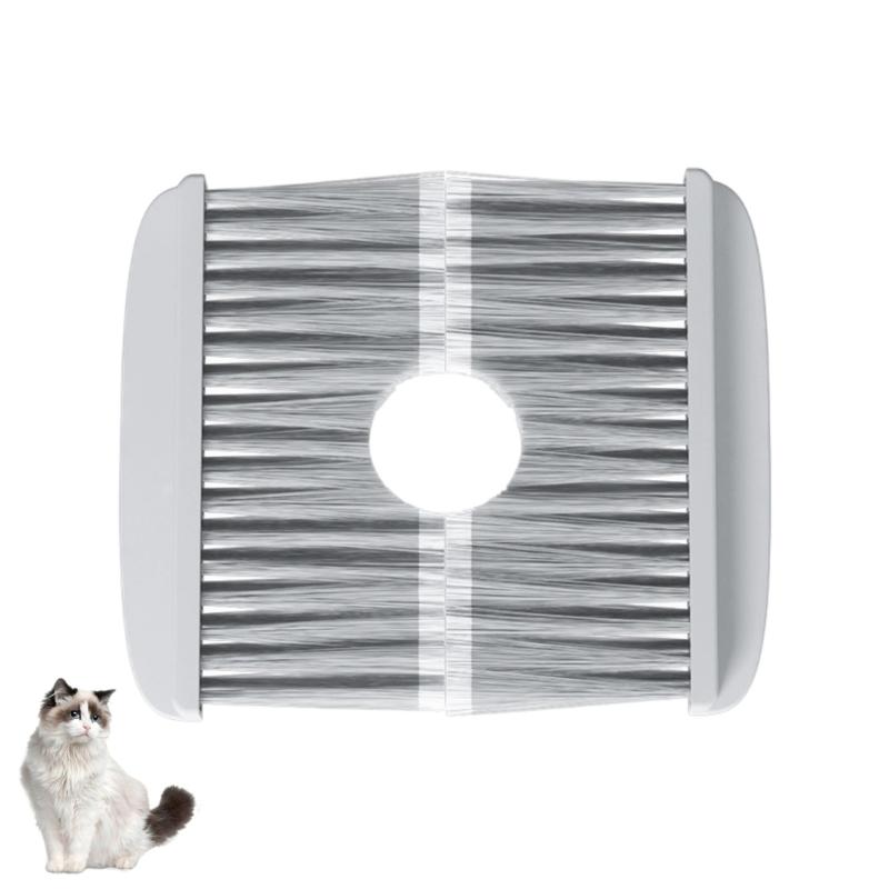 

Automatic Hair Collector Brush For Cats Litter Box Gentle Bristles Safe For Cats Cleaning Open Style 1