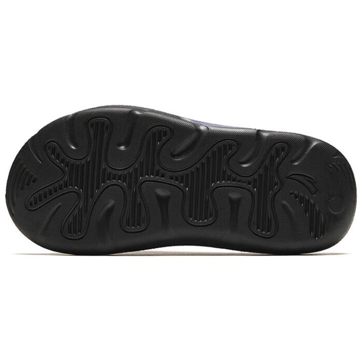 Anta C37 Series Quiet Abrasion Resistant Slide Slippers Women's Black Purple 122438523-2